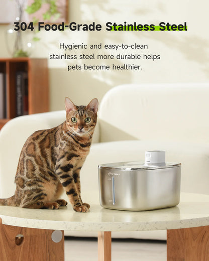 Wireless 4-Liter Automatic Sensor Water Fountain for Dogs and Cats